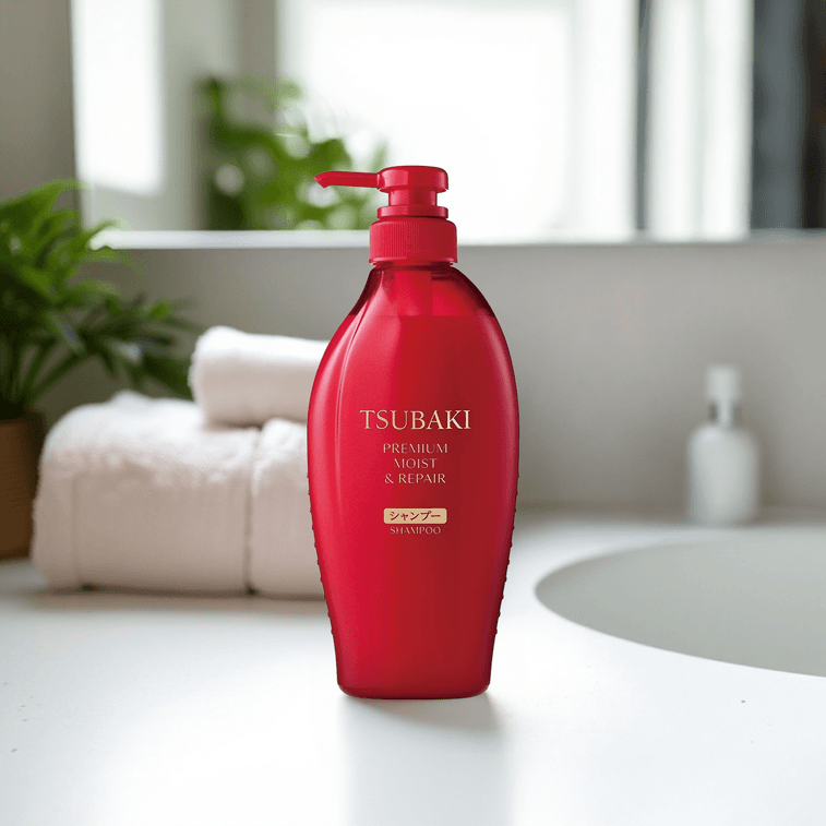 日本FINETODAY TSUBAKI丝蓓绮 红椿全新升级 沁润臻致滋润洗发水 450ml 高保湿&amp;amp;修复【李圣经代言】